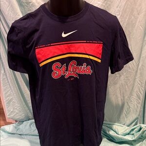 Nike Navy St. Louis Tee with Red and Yellow Accents
